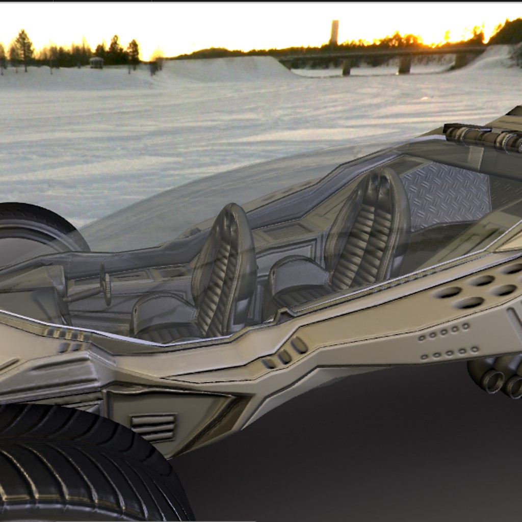 Futuristic Car preview image 4